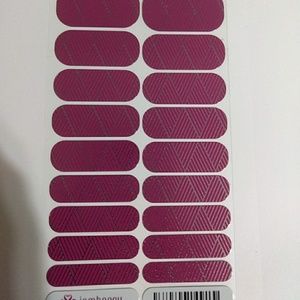 Jamberry Purple and Silver Crisscross nail wraps